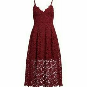 Dresses - NWT Maroon Floral Lace Dress US Plus Size 14 Dresses - NWT Maroon Floral Lace Dress US Plus Size 14